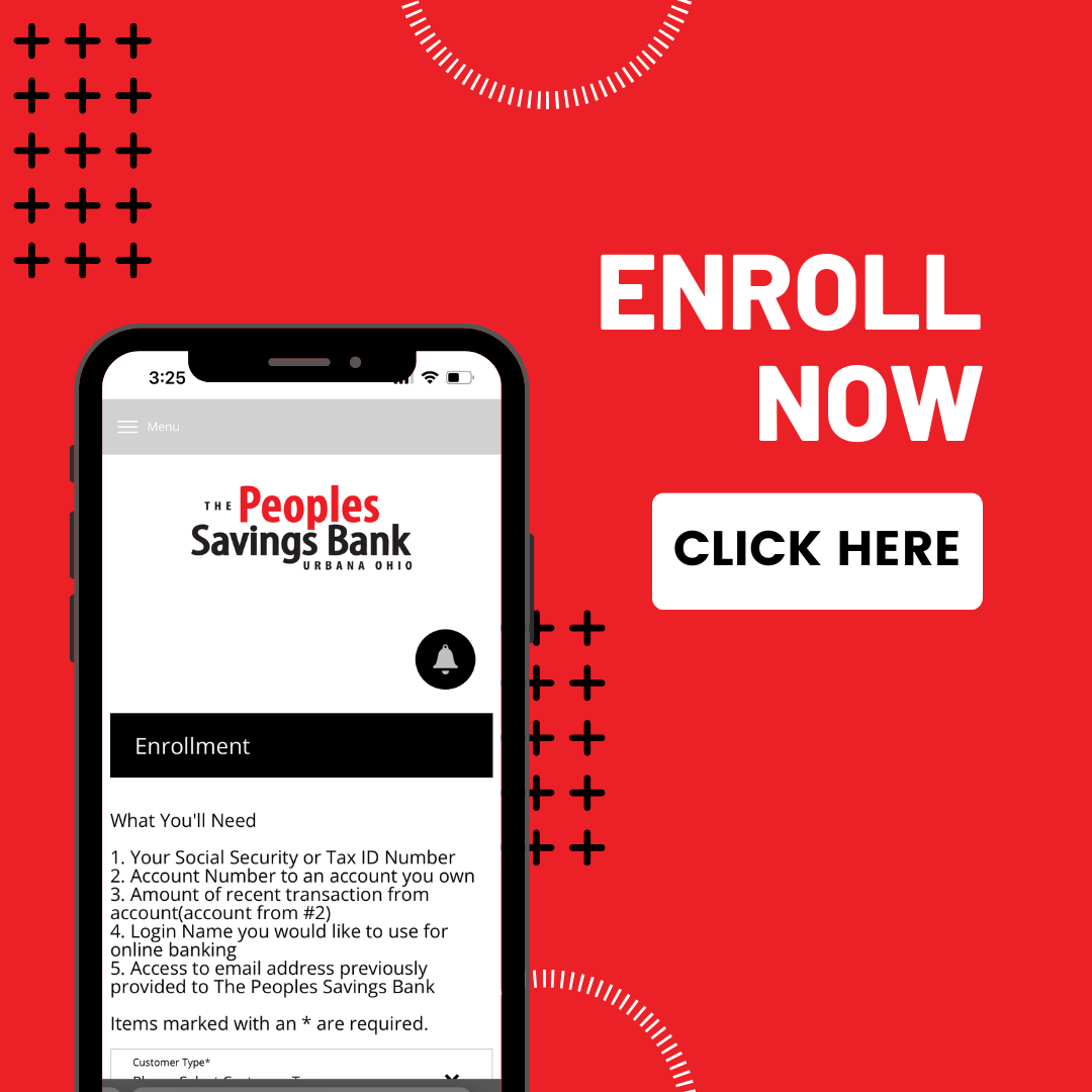 Enroll in online banking The Peoples Savings Bank Urbana Ohio